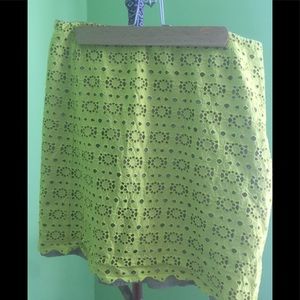 JCrew eyelet Skirt